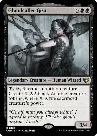 Ghoulcaller Gisa Commander Masters Magic card