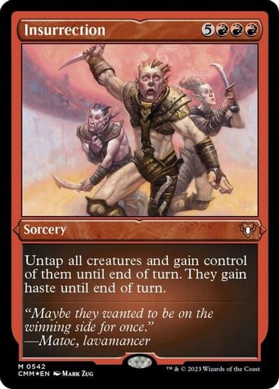 Insurrection Foil Etched Commander Masters Magic card