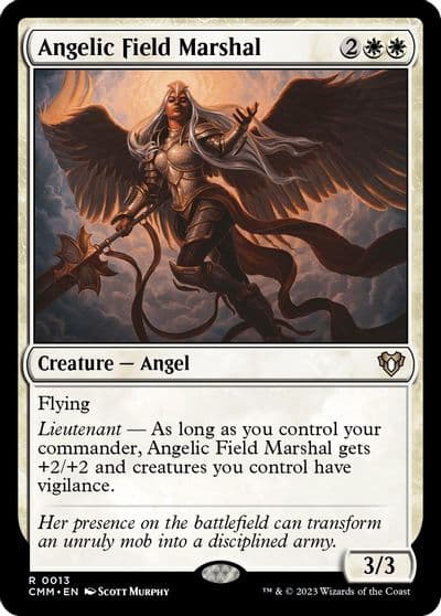 Angelic Field Marshal Commander Masters Magic card