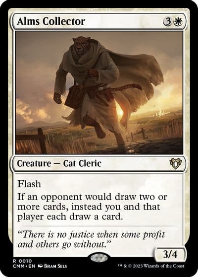 Alms Collector Commander Masters Magic card