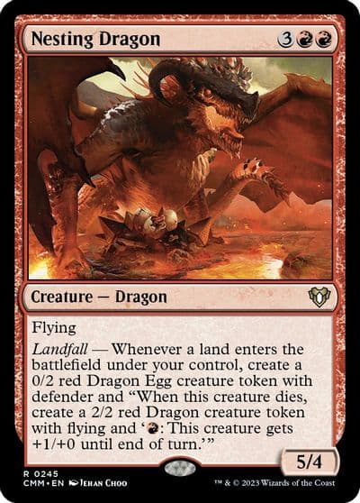 Nesting Dragon Commander Masters Magic card