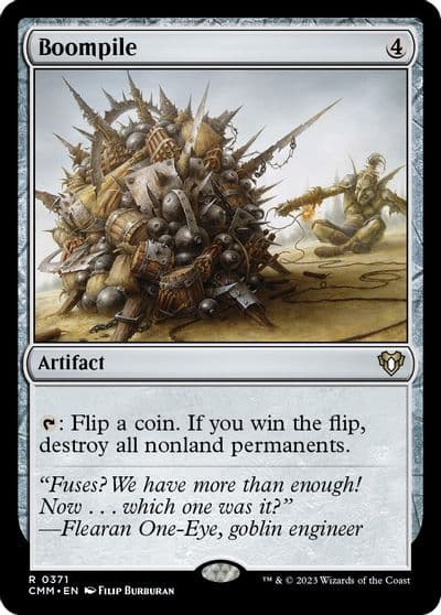Boompile Commander Masters Magic card