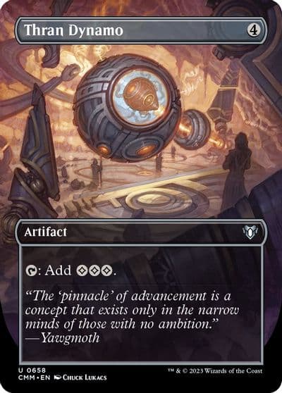 Thran Dynamo Borderless Commander Masters Magic card