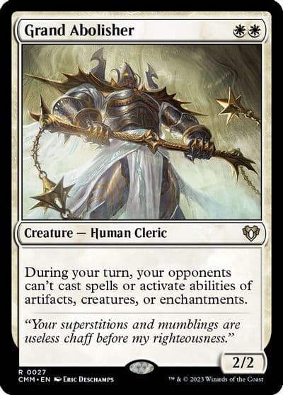 Grand Abolisher Commander Masters Magic card