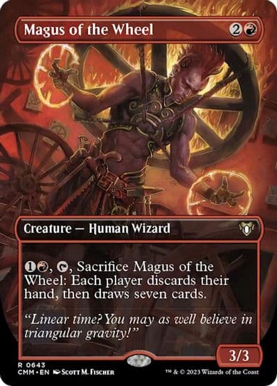 Magus of the Wheel Borderless Commander Masters Magic card