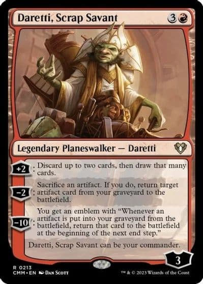 Daretti Scrap Savant Commander Masters Magic card