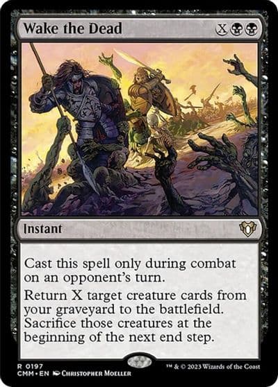 Wake the Dead Commander Masters Magic card