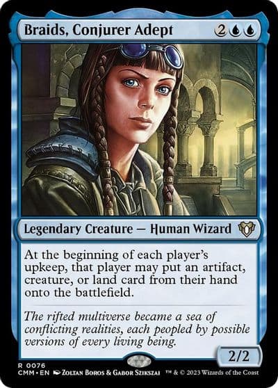 Braids Conjurer Adept Commander Masters Magic card