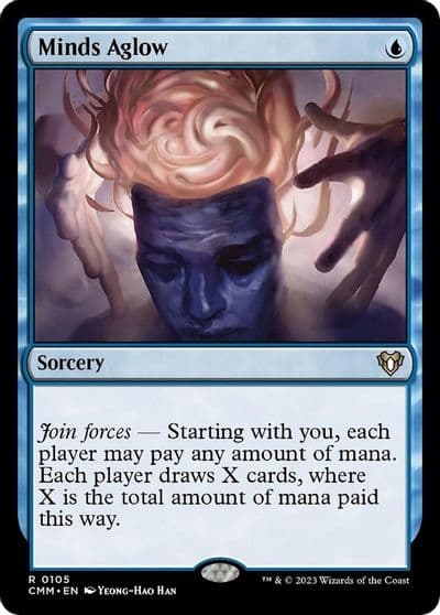 Minds Aglow Commander Masters Magic card