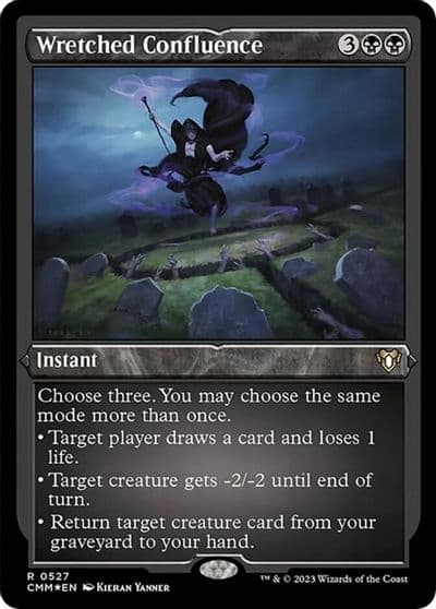 Wretched Confluence Foil Etched Commander Masters Magic card