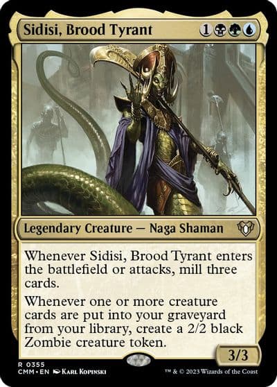 Sidisi Brood Tyrant Commander Masters Magic card