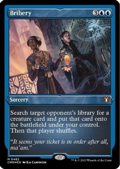 Bribery Foil Etched Commander Masters Magic card