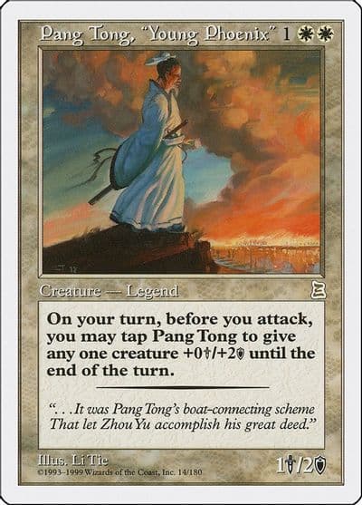 Pang Tong Young Phoenix Portal Three Kingdoms Magic card