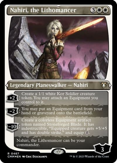 Nahiri the Lithomancer Foil Etched Commander Masters Magic card