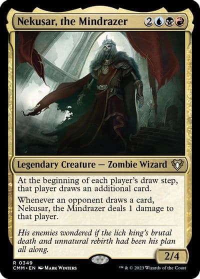 Nekusar the Mindrazer Commander Masters Magic card
