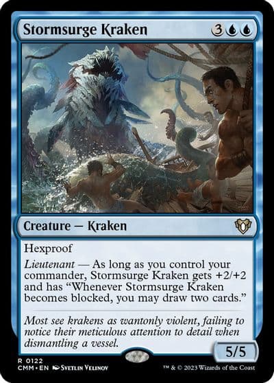 Stormsurge Kraken Commander Masters Magic card