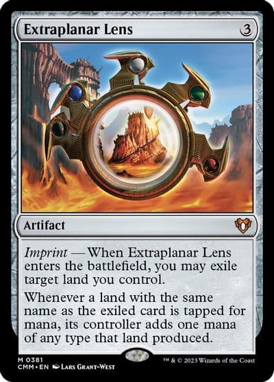 Extraplanar Lens Commander Masters Magic card