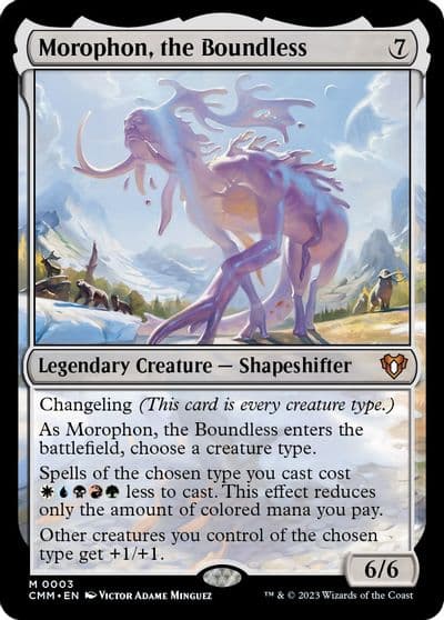 Morophon the Boundless Commander Masters Magic card
