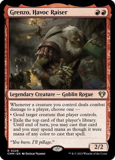Grenzo Havoc Raiser Commander Masters Magic card