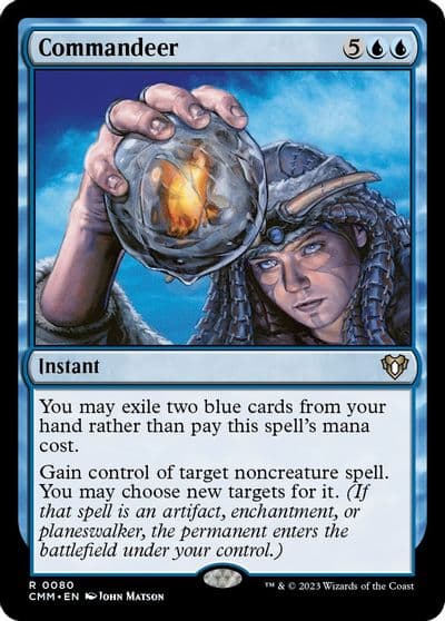 Commandeer Commander Masters Magic card