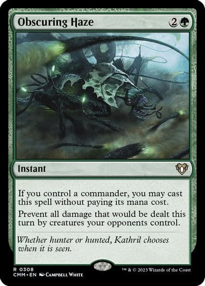 Obscuring Haze Commander Masters Magic card