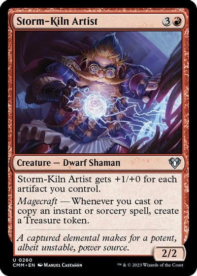 Storm Kiln Artist Commander Masters Magic card
