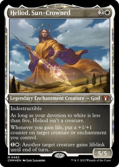 Heliod Sun Crowned Foil Etched Commander Masters Magic card