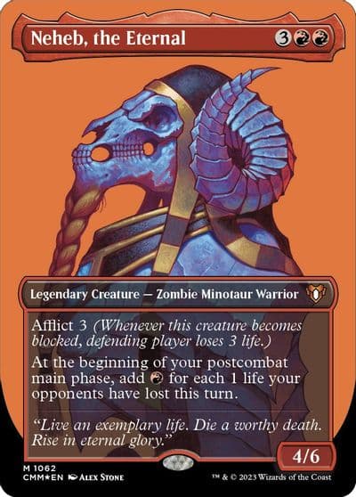 Neheb the Eternal Textured Foil Commander Masters Magic card