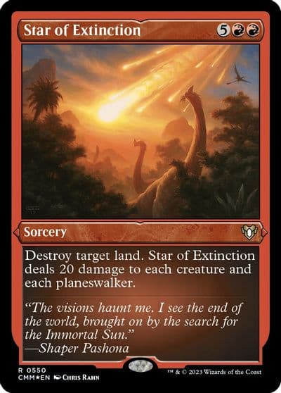Star of Extinction Foil Etched Commander Masters Magic card