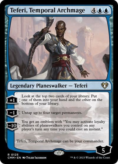 Teferi Temporal Archmage Commander Masters Magic card
