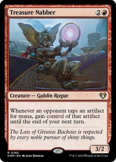 Treasure Nabber Commander Masters Magic card