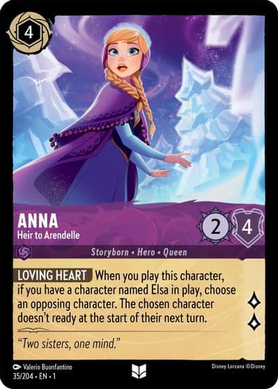 Anna Heir to Arendelle The First Chapter Lorcana card