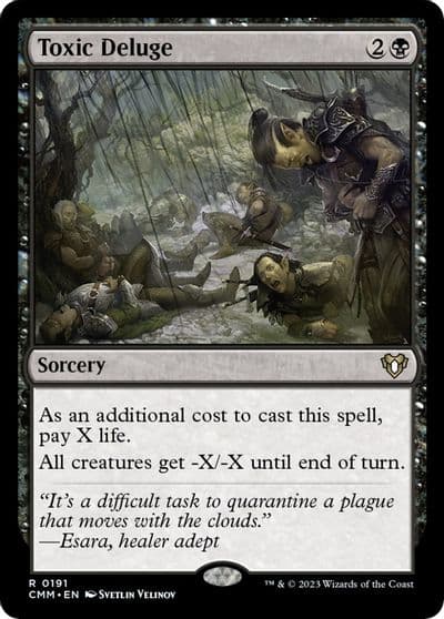 Toxic Deluge Commander Masters Magic card