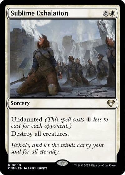 Sublime Exhalation Commander Masters Magic card