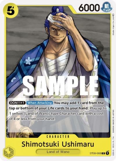 Shimotsuki Ushimaru Starter Deck 9: Yamato One Piece card