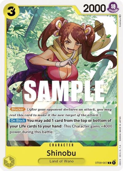 Shinobu Starter Deck 9: Yamato One Piece card