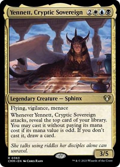 Yennett Cryptic Sovereign Commander Masters Magic card
