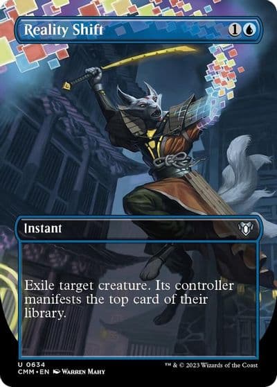 Reality Shift Borderless Commander Masters Magic card