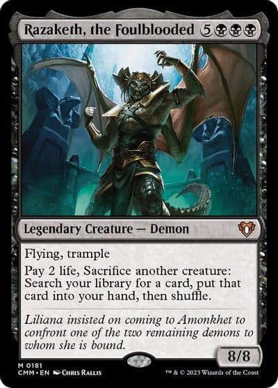 Razaketh the Foulblooded Commander Masters Magic card