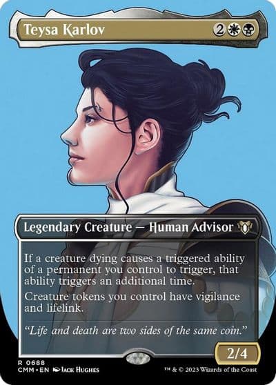 Teysa Karlov Borderless Commander Masters Magic card