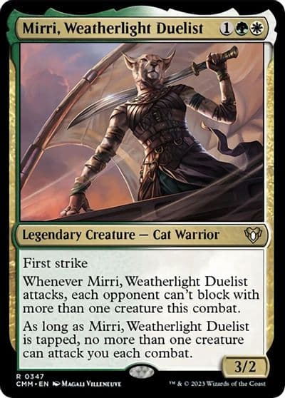 Mirri Weatherlight Duelist Commander Masters Magic card