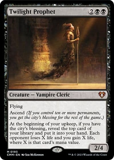 Twilight Prophet Commander Masters Magic card