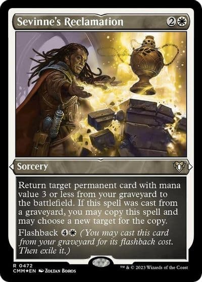 Sevinnes Reclamation Foil Etched Commander Masters Magic card