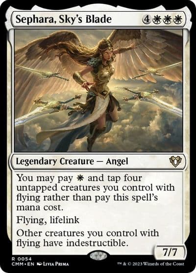 Sephara Skys Blade Commander Masters Magic card