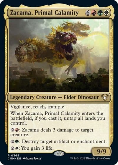 Zacama Primal Calamity Commander Masters Magic card