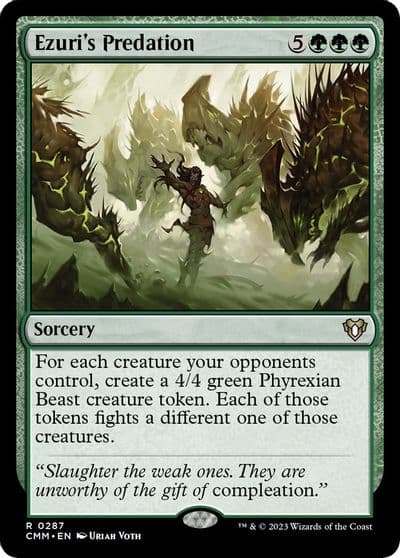 Ezuris Predation Commander Masters Magic card