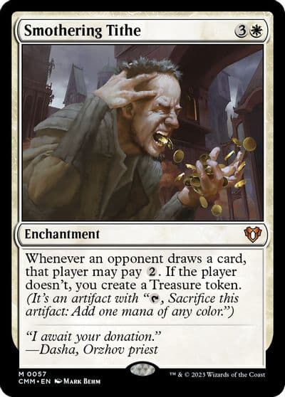 Smothering Tithe Commander Masters Magic card