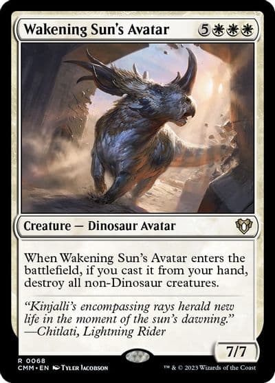 Wakening Suns Avatar Commander Masters Magic card