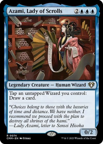 Azami Lady of Scrolls Commander Masters Magic card