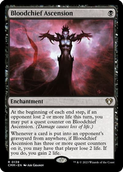Bloodchief Ascension Commander Masters Magic card